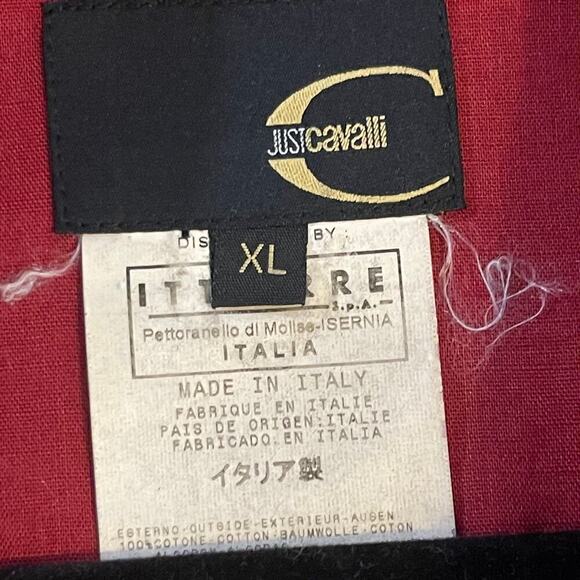 Vintage Just Cavalli Men's Casual Cotton Long Sleeves Shirt Size XL - Picture 6 of 10